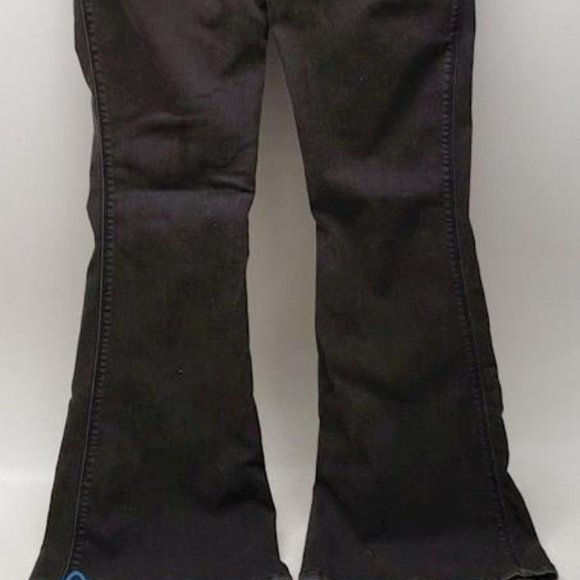 Women's Free People Black Flare Leg Jeans Size 30 - Picture 4 of 7